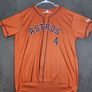 Houston Astros Jersey Mens XL Orange MLB Baseball Springer 4 Coca Cola Promo